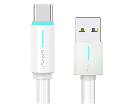 Kabel USAMS Kabel USB-C 3A YU Series 1m USB-C/USB-A biały